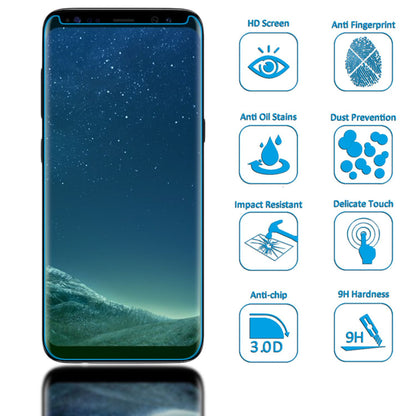 NALIA Schutzglas kompatibel mit Samsung Galaxy S8 Plus, 3D Full-Cover Displayschutz Hüllen-Kompatibel, 9H Glas-Schutzfolie Handy-Folie Schutz-Film HD Screen Protector Tempered Glass - Transparent