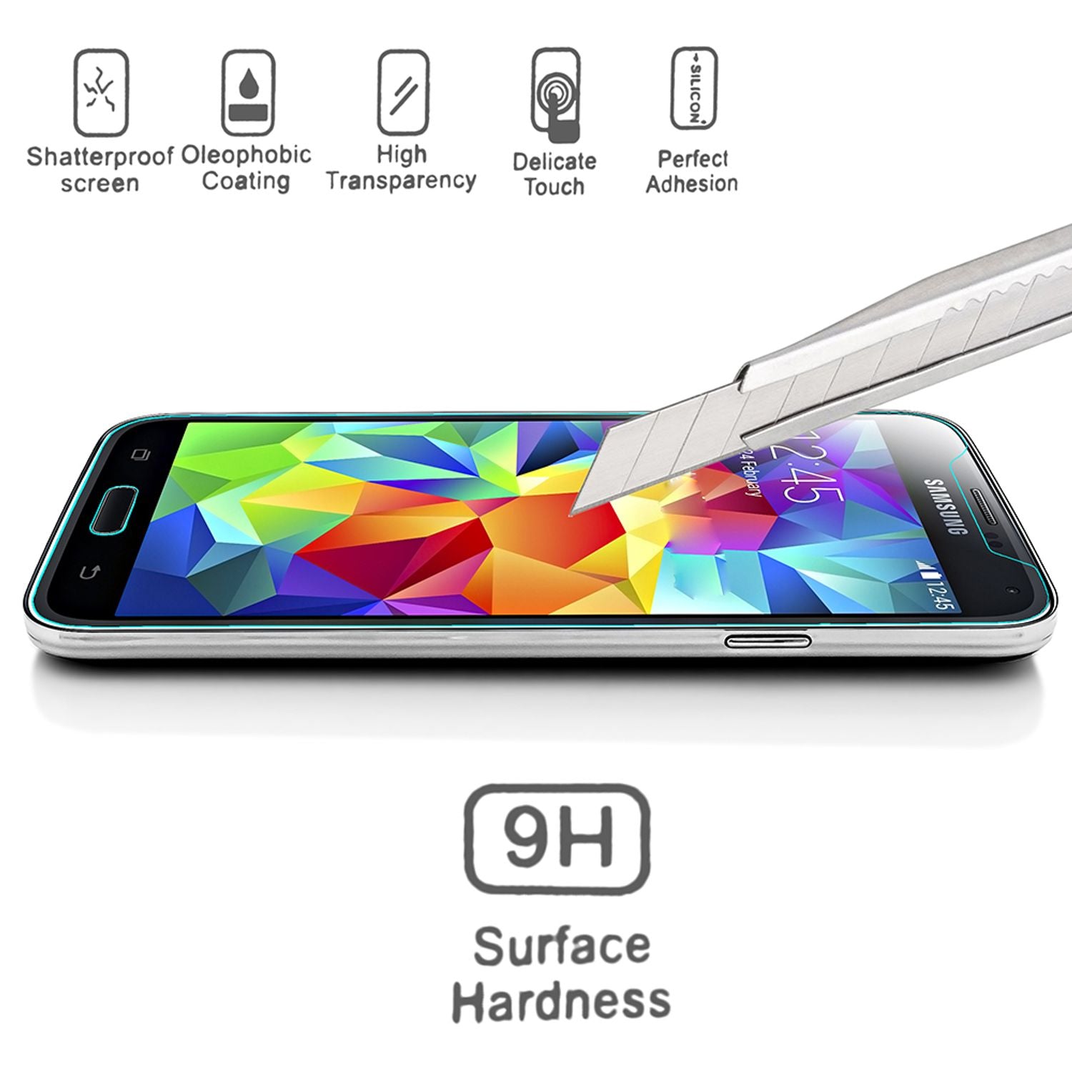 NALIA Schutzglas kompatibel mit Samsung Galaxy A5 2017, Full-Cover Displayschutz Handy-Folie, 9H Härte Glas-Schutzfolie Bildschirm-Abdeckung Schutz-Film Screen Protector Tempered Glass