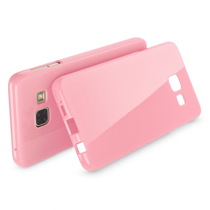 NALIA Handyhülle kompatibel mit Samsung Galaxy A5 2017, Ultra-Slim TPU Silikon Jelly Case Hülle, Dünne Gummi Schutzhülle Skin, Etui Handy-Tasche Telefon-Schale Back-Cover Smart-Phone Bumper - Rosa