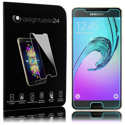 NALIA Schutzglas kompatibel mit Samsung Galaxy A3 2016, 9H Glas-Schutzfolie Display-Abdeckung Hüllen-Kompatibel, Handy-Folie Schutz-Film Glasfolie, HD Screen Protector Tempered Glass - Transparent