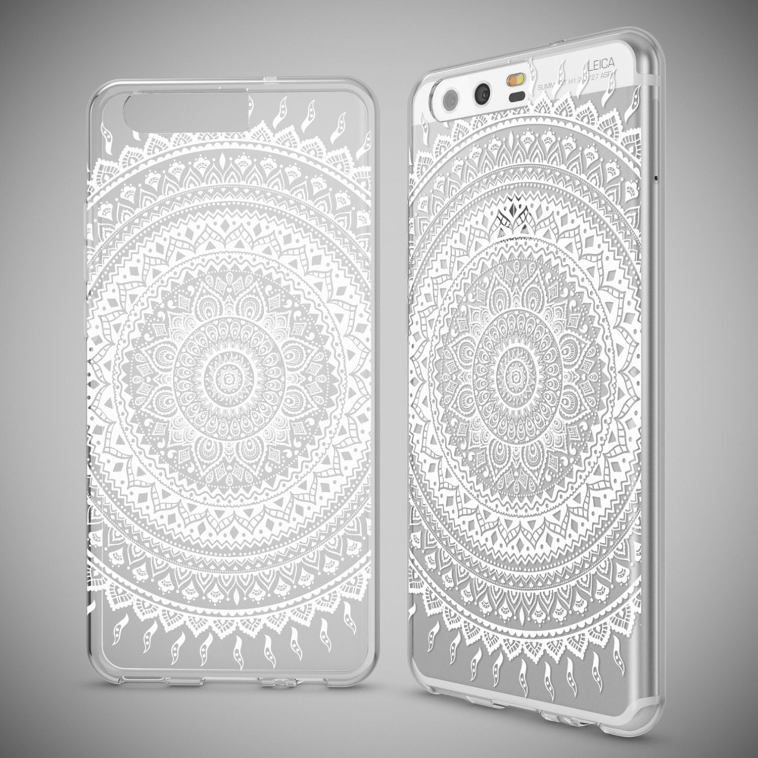 NALIA Handyhülle kompatibel mit Huawei P10, Motiv Design Slim Silikon Case Cover, Crystal Schutzhülle Handy-Tasche Dünn, Muster Etui Backcover Hülle Smart-Phone Bumper