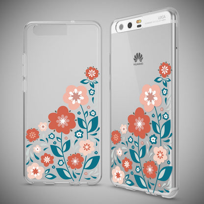 NALIA Handyhülle kompatibel mit Huawei P10, Motiv Design Slim Silikon Case Cover, Crystal Schutzhülle Handy-Tasche Dünn, Muster Etui Backcover Hülle Smart-Phone Bumper