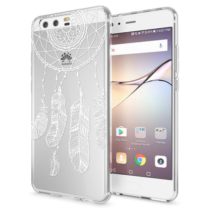 NALIA Handyhülle kompatibel mit Huawei P10, Motiv Design Slim Silikon Case Cover, Crystal Schutzhülle Handy-Tasche Dünn, Muster Etui Backcover Hülle Smart-Phone Bumper