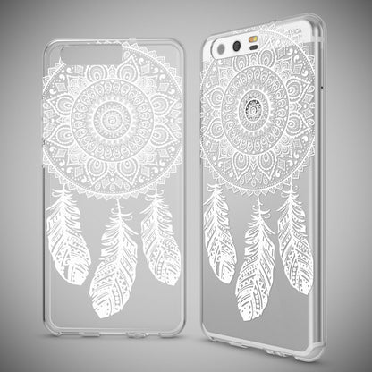 NALIA Handyhülle kompatibel mit Huawei P10, Motiv Design Slim Silikon Case Cover, Crystal Schutzhülle Handy-Tasche Dünn, Muster Etui Backcover Hülle Smart-Phone Bumper