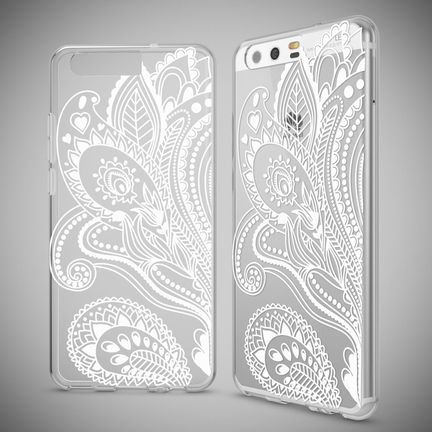 NALIA Handyhülle kompatibel mit Huawei P10, Motiv Design Slim Silikon Case Cover, Crystal Schutzhülle Handy-Tasche Dünn, Muster Etui Backcover Hülle Smart-Phone Bumper