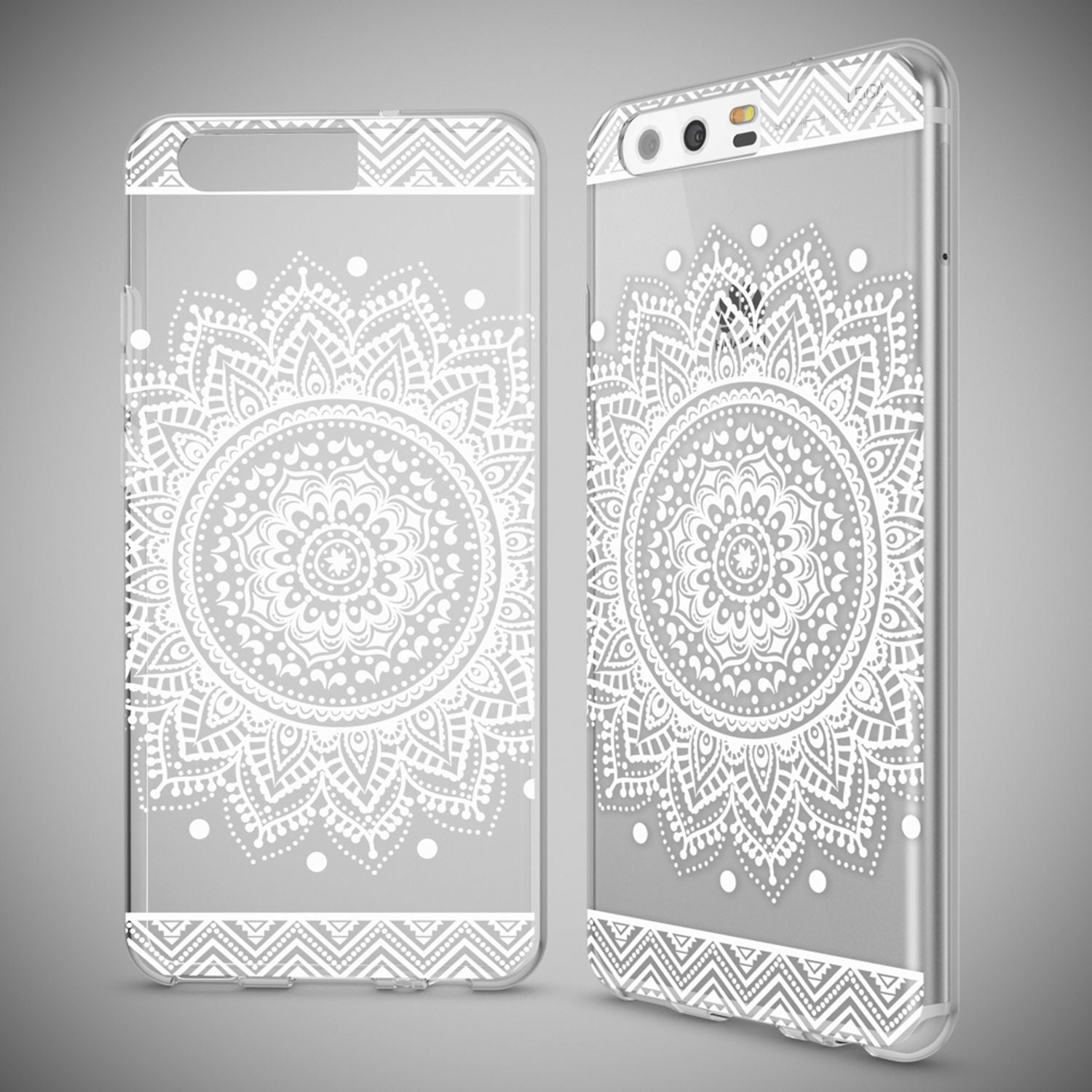 NALIA Handyhülle kompatibel mit Huawei P10, Motiv Design Slim Silikon Case Cover, Crystal Schutzhülle Handy-Tasche Dünn, Muster Etui Backcover Hülle Smart-Phone Bumper