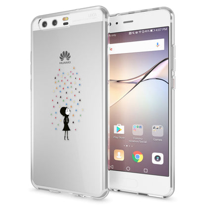 NALIA Handyhülle kompatibel mit Huawei P10, Motiv Design Slim Silikon Case Cover, Crystal Schutzhülle Handy-Tasche Dünn, Muster Etui Backcover Hülle Smart-Phone Bumper