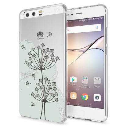 NALIA Handyhülle kompatibel mit Huawei P10, Motiv Design Slim Silikon Case Cover, Crystal Schutzhülle Handy-Tasche Dünn, Muster Etui Backcover Hülle Smart-Phone Bumper