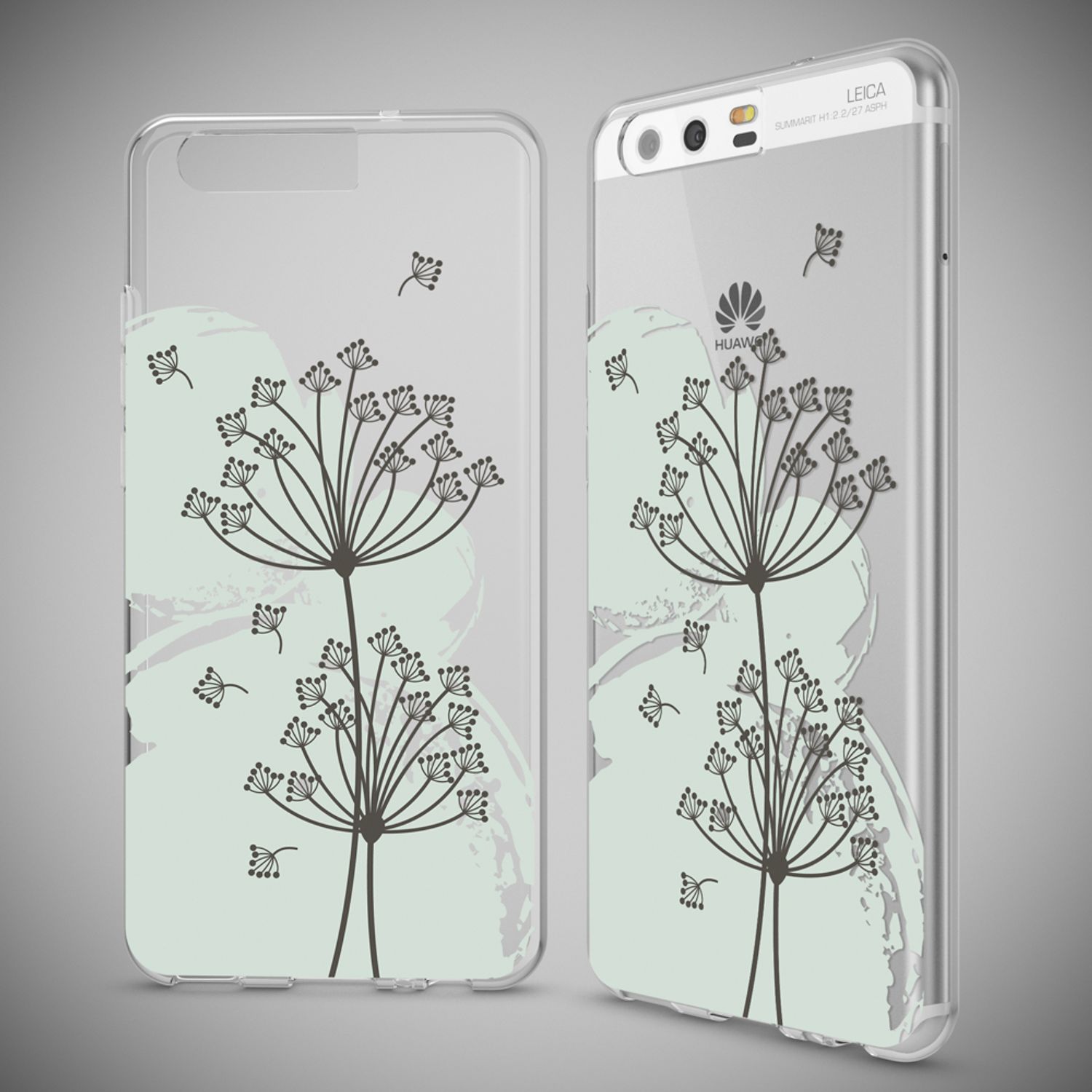 NALIA Handyhülle kompatibel mit Huawei P10, Motiv Design Slim Silikon Case Cover, Crystal Schutzhülle Handy-Tasche Dünn, Muster Etui Backcover Hülle Smart-Phone Bumper