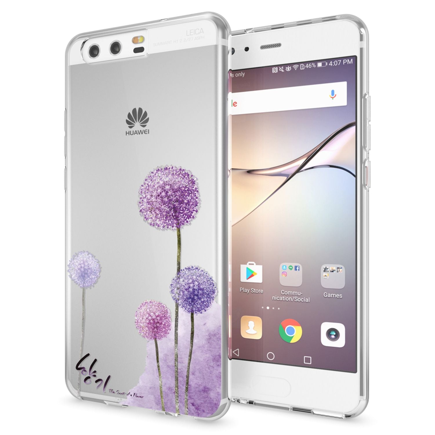 NALIA Handyhülle kompatibel mit Huawei P10, Motiv Design Slim Silikon Case Cover, Crystal Schutzhülle Handy-Tasche Dünn, Muster Etui Backcover Hülle Smart-Phone Bumper