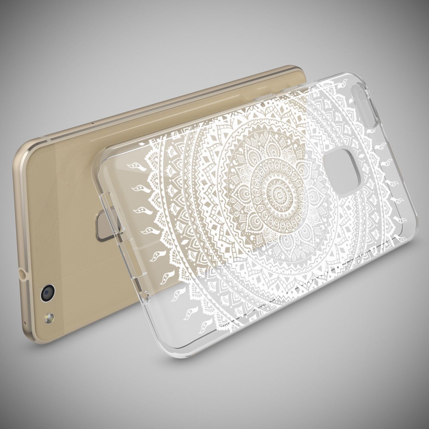 NALIA Handyhülle kompatibel mit Huawei P10 Lite, Motiv Design Slim Silikon Case Cover, Crystal Schutzhülle Handy-Tasche Dünn, Muster Backcover Skin Smart-Phone Hülle