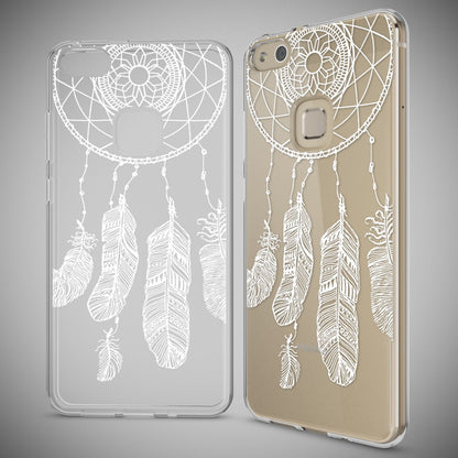 NALIA Handyhülle kompatibel mit Huawei P10 Lite, Motiv Design Slim Silikon Case Cover, Crystal Schutzhülle Handy-Tasche Dünn, Muster Backcover Skin Smart-Phone Hülle