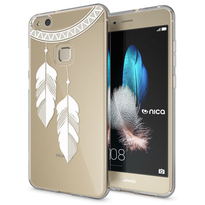 NALIA Handyhülle kompatibel mit Huawei P10 Lite, Motiv Design Slim Silikon Case Cover, Crystal Schutzhülle Handy-Tasche Dünn, Muster Backcover Skin Smart-Phone Hülle