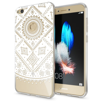 NALIA Handyhülle kompatibel mit Huawei P8 Lite 2017, Motiv Design Slim Silikon Case Cover, Crystal Schutzhülle Handy-Tasche Dünn, Muster Etui Backcover Smart-Phone Hülle