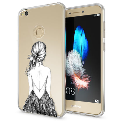 NALIA Handyhülle kompatibel mit Huawei P8 Lite 2017, Motiv Design Slim Silikon Case Cover, Crystal Schutzhülle Handy-Tasche Dünn, Muster Etui Backcover Smart-Phone Hülle