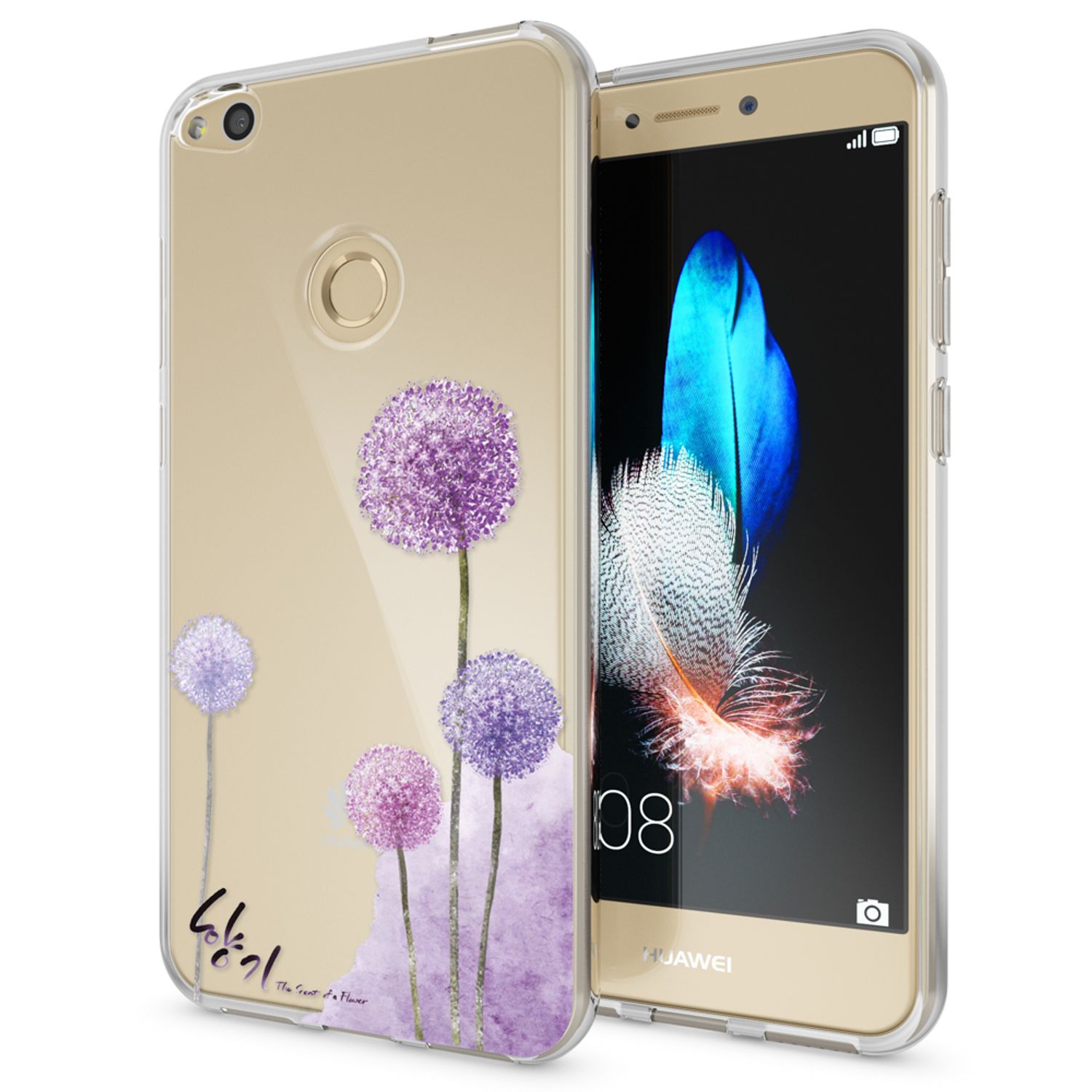 NALIA Handyhülle kompatibel mit Huawei P8 Lite 2017, Motiv Design Slim Silikon Case Cover, Crystal Schutzhülle Handy-Tasche Dünn, Muster Etui Backcover Smart-Phone Hülle