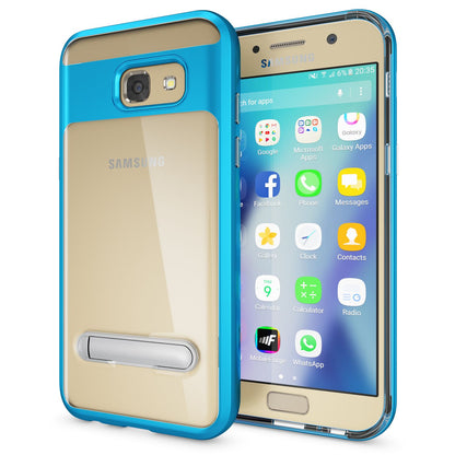 NALIA Ständer Hülle kompatibel mit Samsung Galaxy A5 2017, Silikon Handyhülle Case Transparent Dünn mit Standfunktion, Ultra-Slim Handy-Tasche Schutz-Hülle Back-Cover Etui Bumper