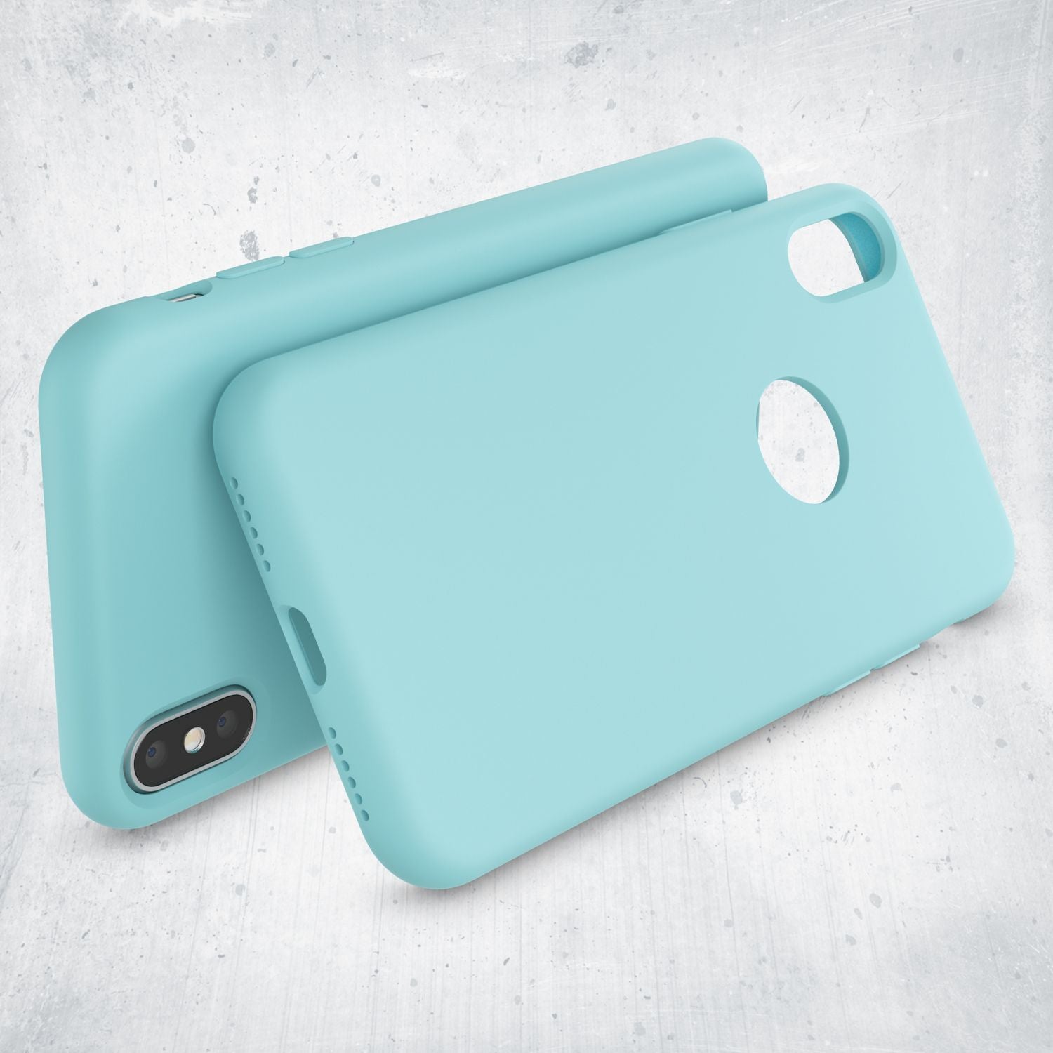 NALIA Liquid Silikon Hülle kompatibel mit iPhone X, Ultra-Slim Handyhülle Hard-Case mit Silk Touch & Microfaser, Dünnes Cover Schutzhülle Skin, Etui Handy-Tasche Backcover Bumper