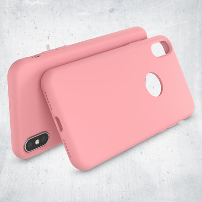 NALIA Liquid Silikon Hülle kompatibel mit iPhone X, Ultra-Slim Handyhülle Hard-Case mit Silk Touch & Microfaser, Dünnes Cover Schutzhülle Skin, Etui Handy-Tasche Backcover Bumper