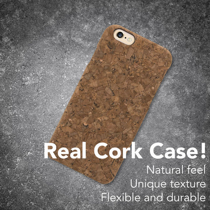 NALIA Kork Hülle kompatibel mit iPhone 6 6S, Natur-Holz Look Handyhülle Handy-Tasche Dünnes Ultra-Slim Hardcase Schutz Etui Backcover Bumper Cover Case Schutzhülle