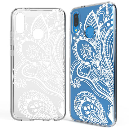 NALIA Handyhülle kompatibel mit Huawei P20 Lite, Slim Silikon Motiv Case Back-Cover Crystal Schutzhülle Dünn Durchsichtig, Etui Handy-Tasche Transparent Bumper