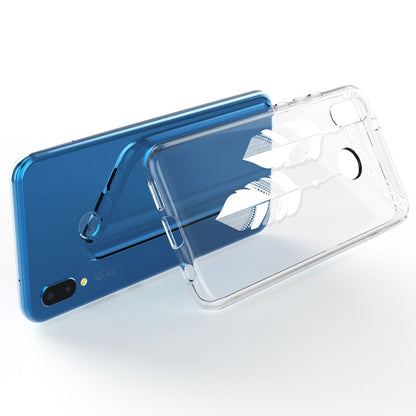 NALIA Handyhülle kompatibel mit Huawei P20 Lite, Slim Silikon Motiv Case Back-Cover Crystal Schutzhülle Dünn Durchsichtig, Etui Handy-Tasche Transparent Bumper