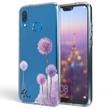 NALIA Handyhülle kompatibel mit Huawei P20 Lite, Slim Silikon Motiv Case Back-Cover Crystal Schutzhülle Dünn Durchsichtig, Etui Handy-Tasche Transparent Bumper