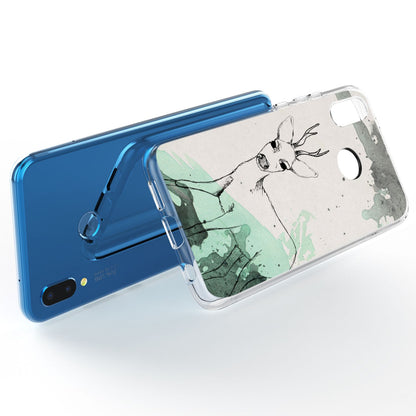 NALIA Handyhülle kompatibel mit Huawei P20 Lite, Slim Silikon Motiv Case Back-Cover Crystal Schutzhülle Dünn Durchsichtig, Etui Handy-Tasche Transparent Bumper