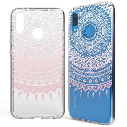 NALIA Handyhülle kompatibel mit Huawei P20 Lite, Slim Silikon Motiv Case Back-Cover Crystal Schutzhülle Dünn Durchsichtig, Etui Handy-Tasche Transparent Bumper