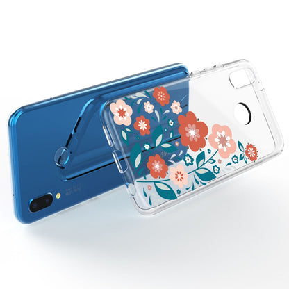 NALIA Handyhülle kompatibel mit Huawei P20 Lite, Slim Silikon Motiv Case Back-Cover Crystal Schutzhülle Dünn Durchsichtig, Etui Handy-Tasche Transparent Bumper