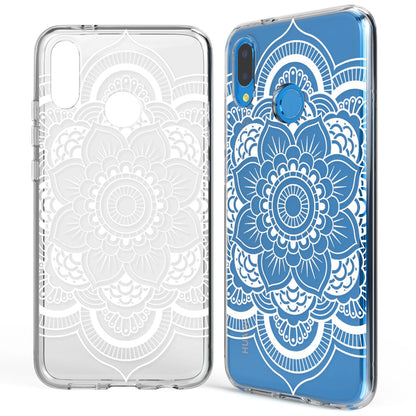 NALIA Handyhülle kompatibel mit Huawei P20 Lite, Slim Silikon Motiv Case Back-Cover Crystal Schutzhülle Dünn Durchsichtig, Etui Handy-Tasche Transparent Bumper