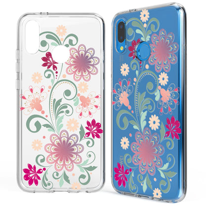 NALIA Handyhülle kompatibel mit Huawei P20 Lite, Slim Silikon Motiv Cover Case Crystal Schutzhülle Dünn Durchsichtig, Etui Handy-Tasche Backcover Transparent Bumper