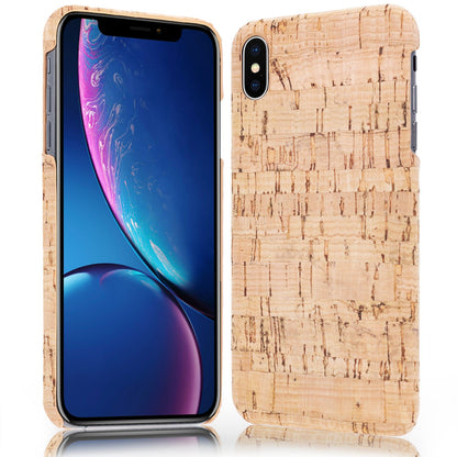 NALIA Kork Hülle kompatibel mit iPhone XS Max, Handyhülle Natur-Holz Look Handy-Tasche Cover Case, Dünnes Ultra-Slim Hardcase Schutzhülle Etui Backcover Bumper