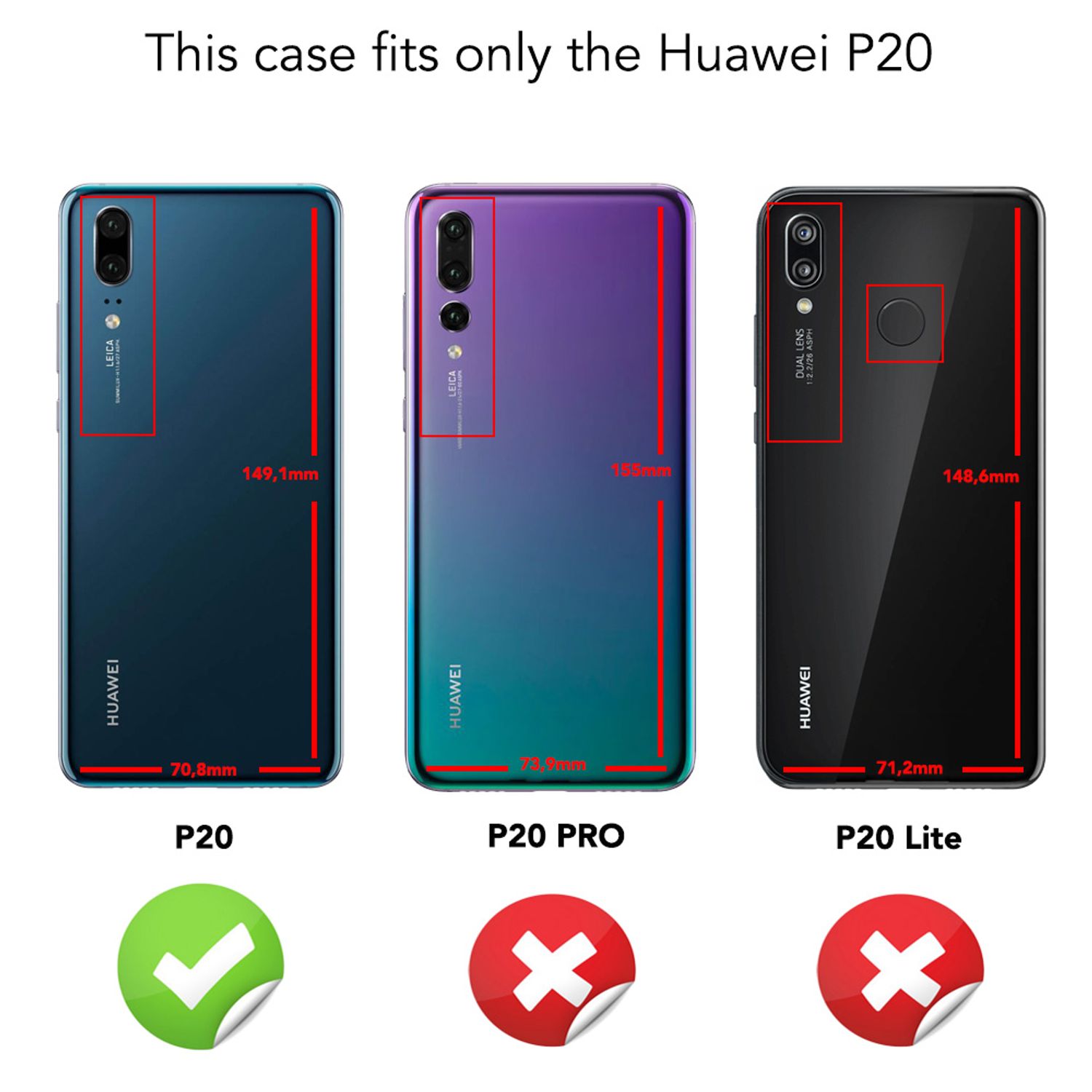 NALIA 360 Grad Handyhülle kompatibel mit Huawei P20, Full-Cover vorne hinten Hülle Doppel-Schutz, Dünn Ganzkörper Case Silikon Etui Handytasche Transparent Displayschutz Rückseite