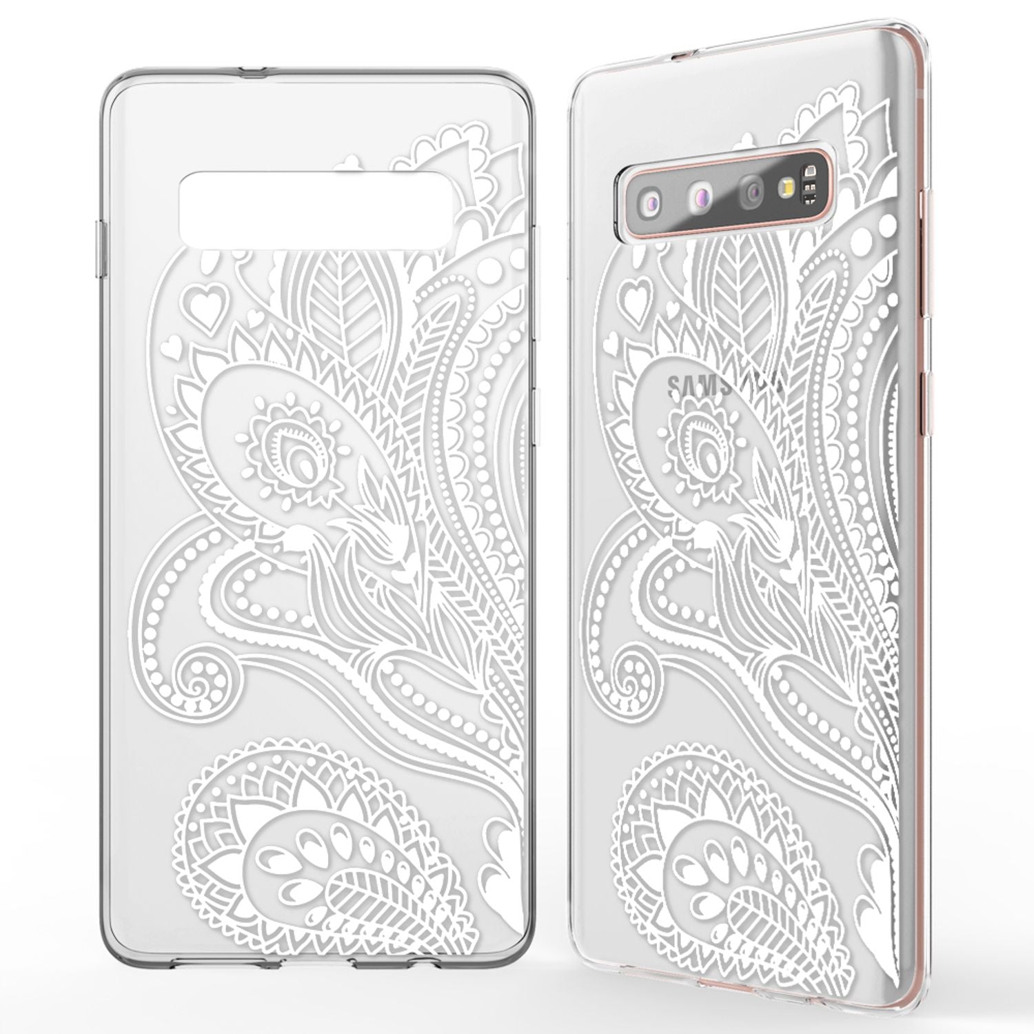 NALIA Hülle kompatibel mit Samsung Galaxy S10 Plus, Motiv Handyhülle Slim Silikon Case Cover Schutzhülle Dünn Durchsichtig, Etui Handy-Tasche Backcover Transparent Bumper