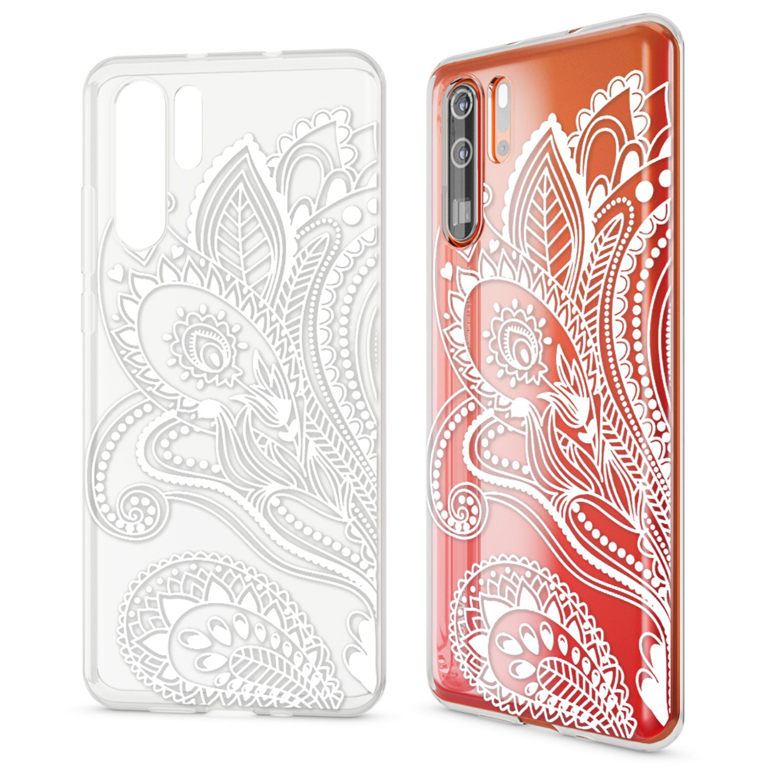 NALIA Hülle kompatibel mit Huawei P30 Pro, Motiv Handyhülle Ultra-Slim Silikon Case Crystal Cover Schutzhülle Durchsichtig Dünn, Handy-Tasche Backcover Transparent Bumper