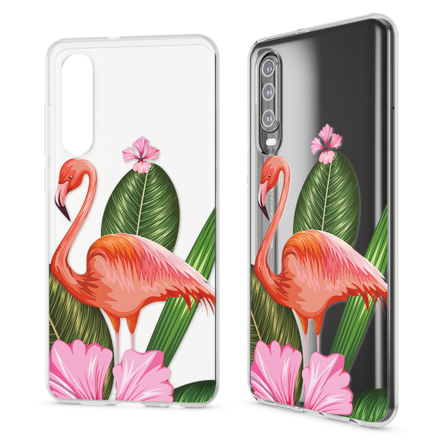 NALIA Hülle kompatibel mit Huawei P30, Motiv Handyhülle Ultra-Slim Silikon Case Crystal Cover Schutzhülle Durchsichtig, Dünne Handy-Tasche Backcover Transparent Bumper