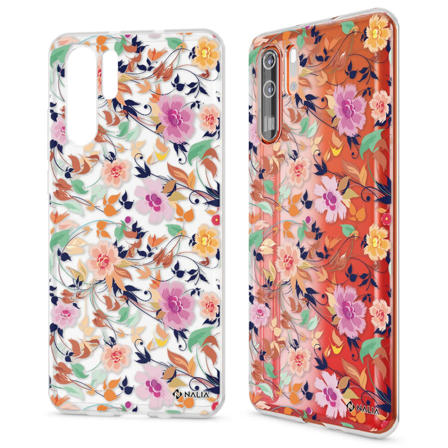 NALIA Hülle kompatibel mit Huawei P30 Pro, Motiv Handyhülle Ultra-Slim Silikon Case Crystal Cover Schutzhülle Durchsichtig, Dünne Handy-Tasche Backcover Transparent Bumper