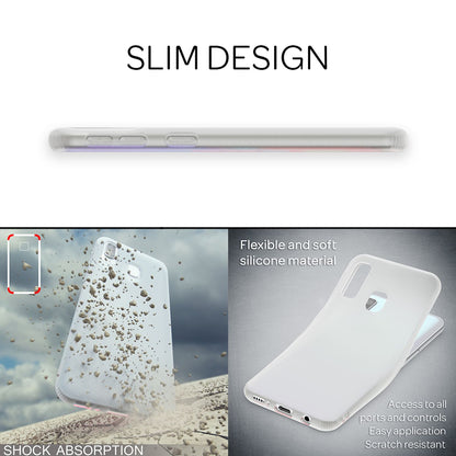 NALIA Silikonhülle kompatibel mit Samsung Galaxy A20e Hülle, Dünne Durchsichtige Handyhülle Ultra-Slim Phone Case Cover, Weiche TPU Gummi Schutzhülle Silikon Handy-Tasche Soft Skin