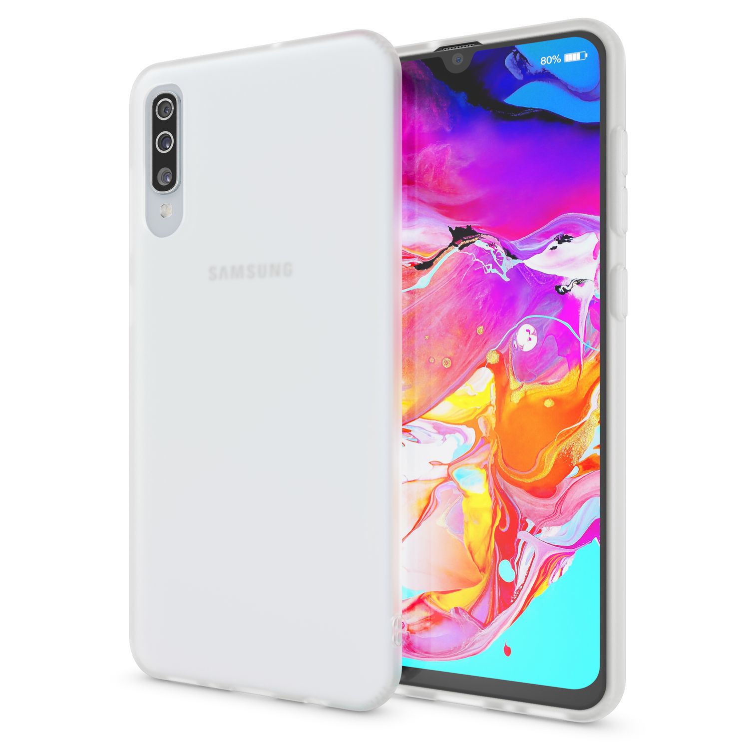 NALIA Silikonhülle kompatibel mit Samsung Galaxy A50 Hülle, Dünne Durchsichtige Handyhülle Ultra-Slim Phone Case Cover, Weiche TPU Gummi Schutzhülle Silikon Handy-Tasche Soft Bumper