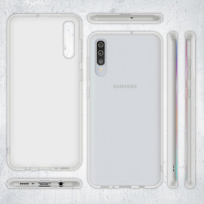 NALIA Silikonhülle kompatibel mit Samsung Galaxy A50 Hülle, Dünne Durchsichtige Handyhülle Ultra-Slim Phone Case Cover, Weiche TPU Gummi Schutzhülle Silikon Handy-Tasche Soft Bumper