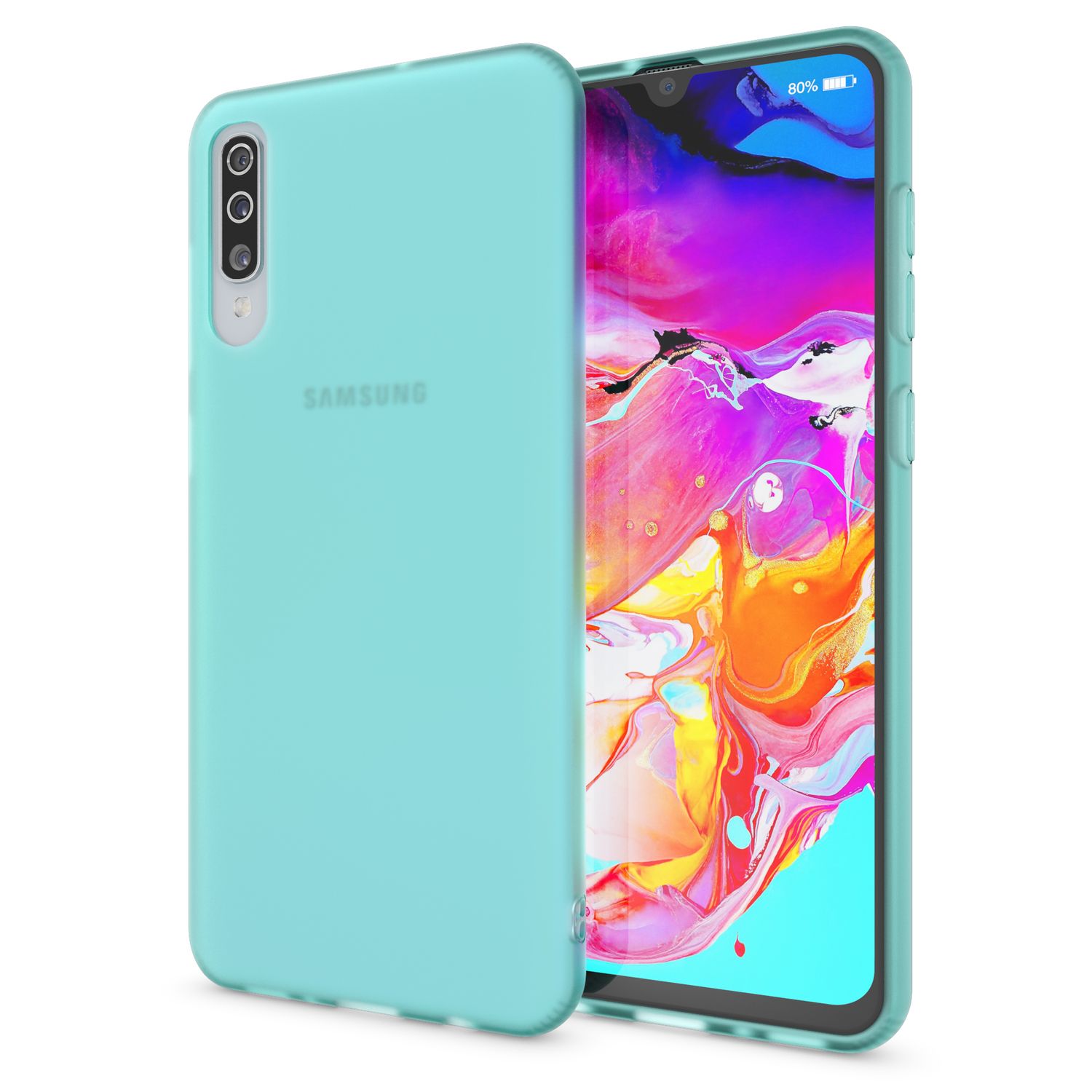 NALIA Silikonhülle kompatibel mit Samsung Galaxy A50 Hülle, Dünne Durchsichtige Handyhülle Ultra-Slim Phone Case Cover, Weiche TPU Gummi Schutzhülle Silikon Handy-Tasche Soft Bumper