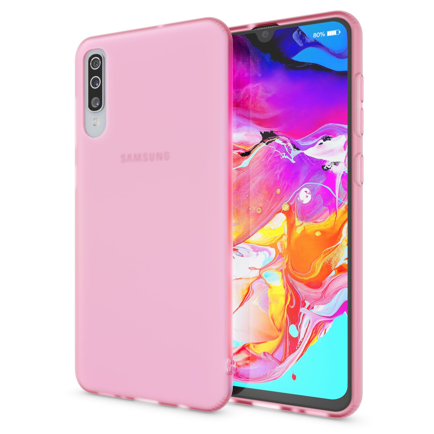 NALIA Silikonhülle kompatibel mit Samsung Galaxy A50 Hülle, Dünne Durchsichtige Handyhülle Ultra-Slim Phone Case Cover, Weiche TPU Gummi Schutzhülle Silikon Handy-Tasche Soft Bumper