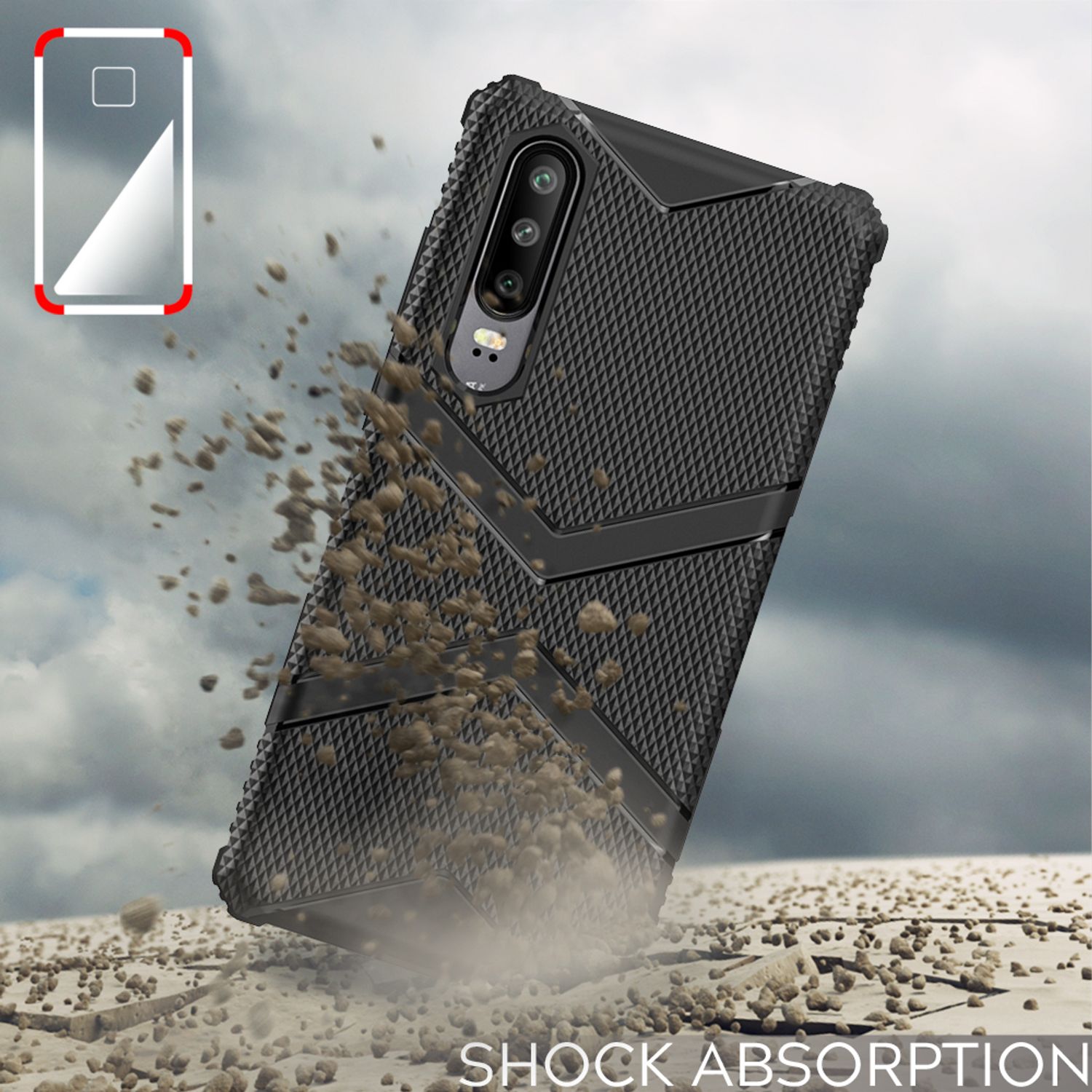 NALIA Handyhülle kompatibel mit Huawei P30 Hülle, Silikon Schutzhülle Case Cover stoßfest & rutschfest, minimalistische Handy-Tasche Bumper Phone Backcover Smartphone Schutz Etui