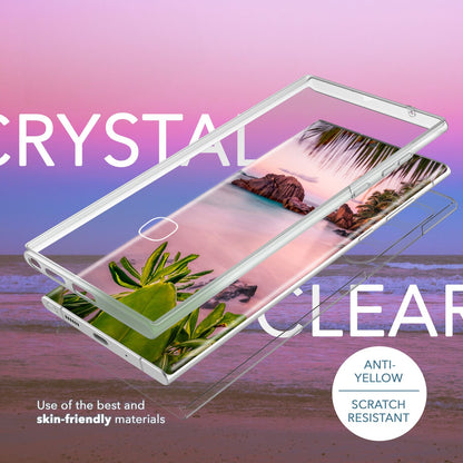 Klare 360 Grad Hülle für Samsung Galaxy S23 Ultra, Full-Cover Case, Transparent