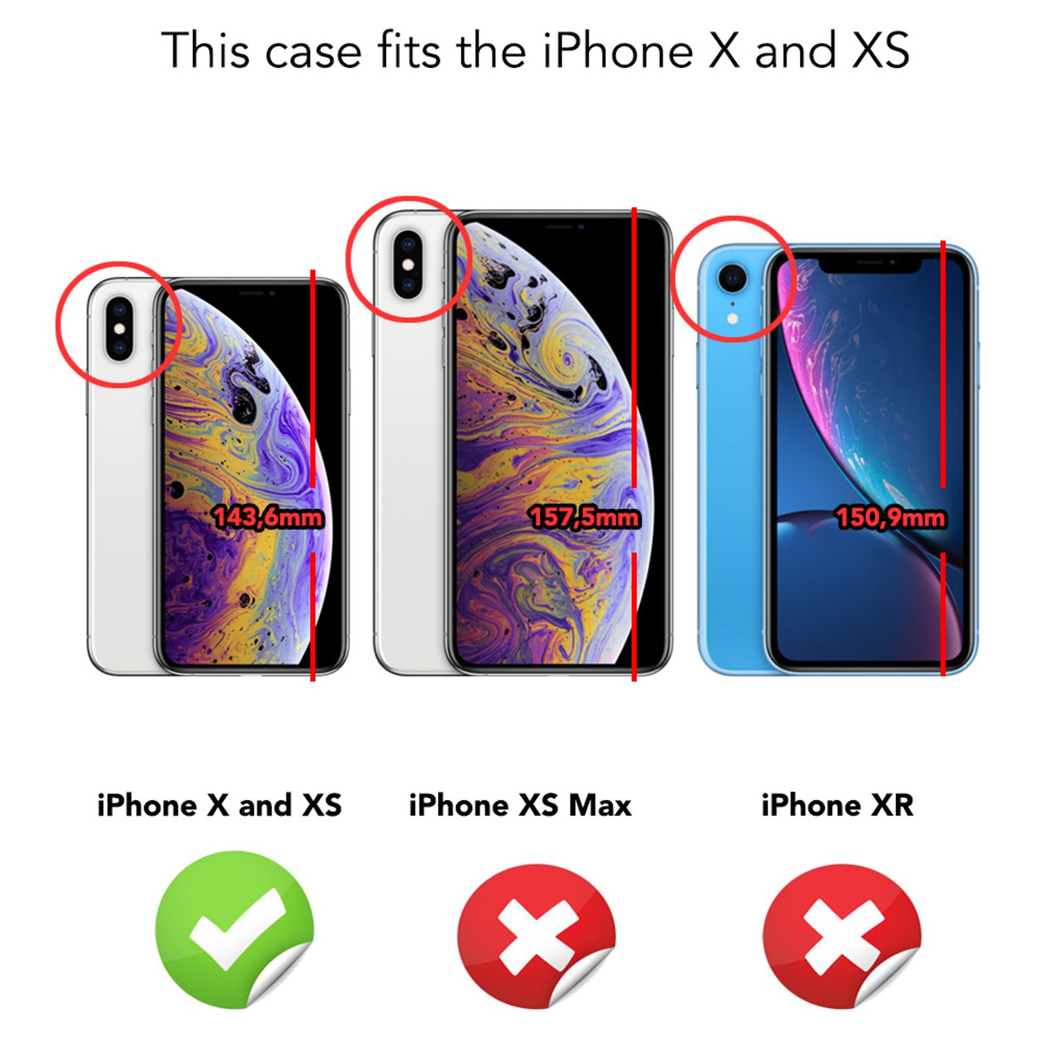 NALIA Klapphülle kompatibel mit iPhone X XS, Slim Hülle Flip-Case Kunst-Leder Vegan Cover, Phone Etui Ganzkörper Schutz, Dünne Vorne Hinten Rundum Handy-Tasche Bumper