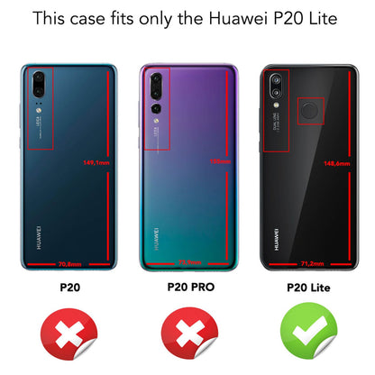 NALIA Handyhülle kompatibel mit Huawei P20 Lite, Slim Silikon Motiv Cover Case Crystal Schutzhülle Dünn Durchsichtig, Etui Handy-Tasche Backcover Transparent Bumper