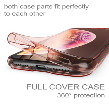NALIA 360 Grad Hülle für iPhone XR, Handyhülle Full Cover vorne & hinten Schutz