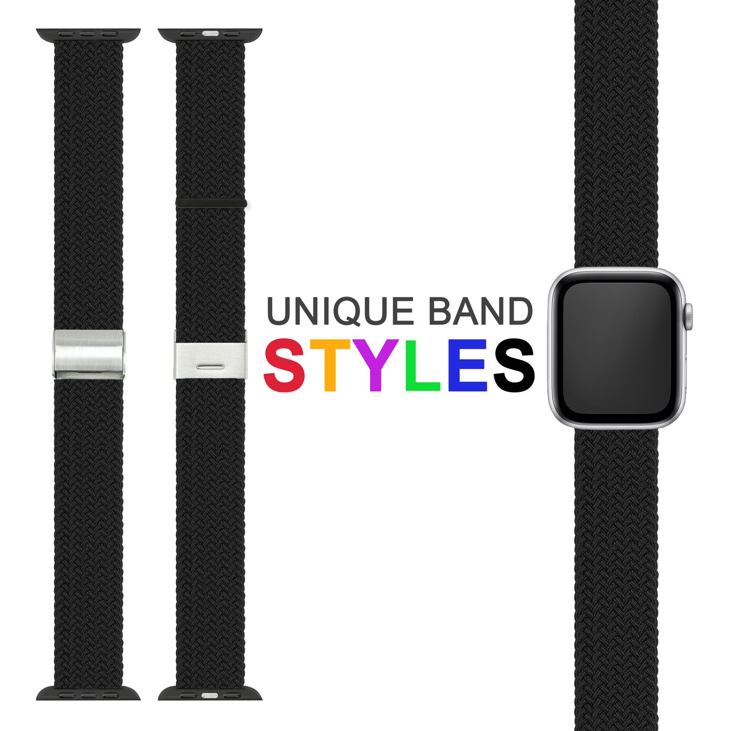 Flexibles Stoff Armband Apple NALIA 40mm Berlin Watch 38mm für – 41mm